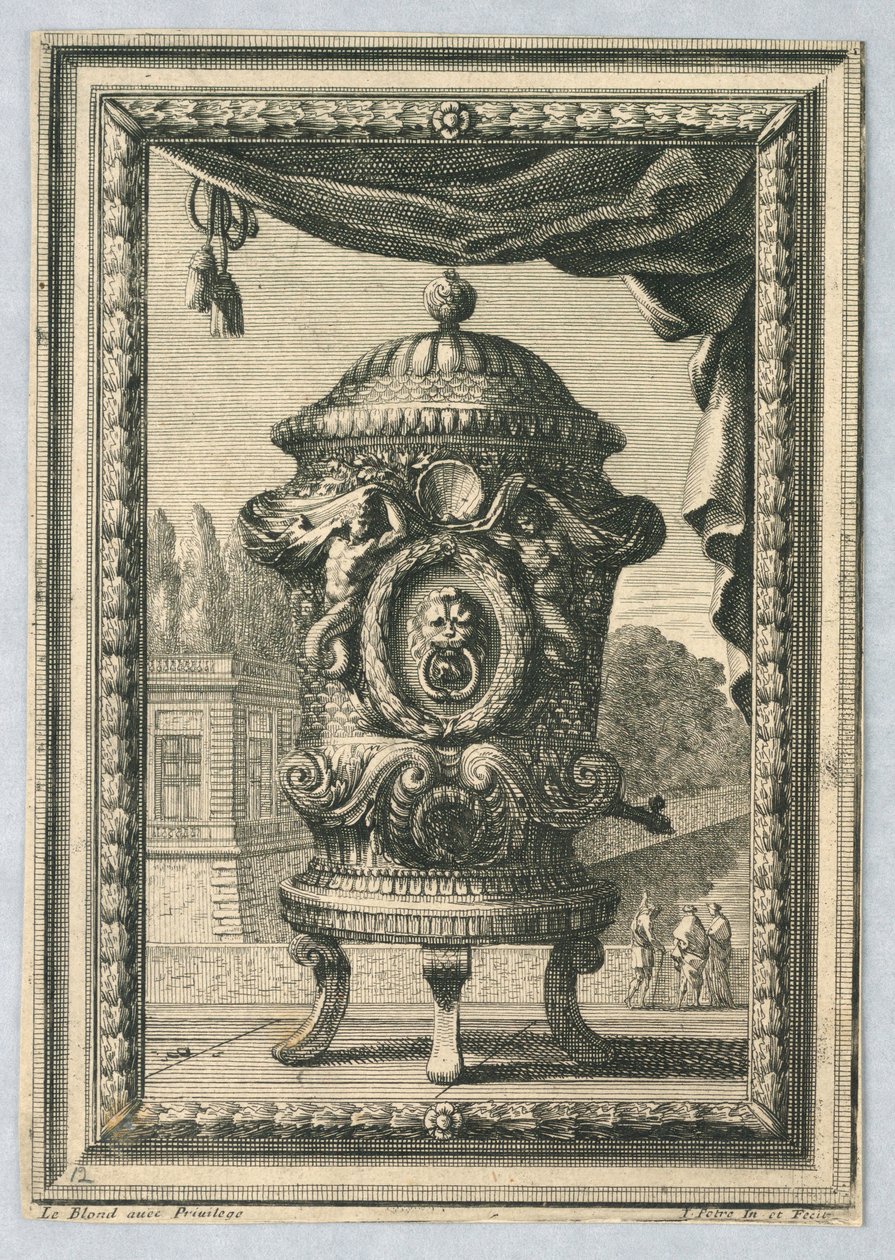 Bir Urn için Tasarım by Jean le Pautre