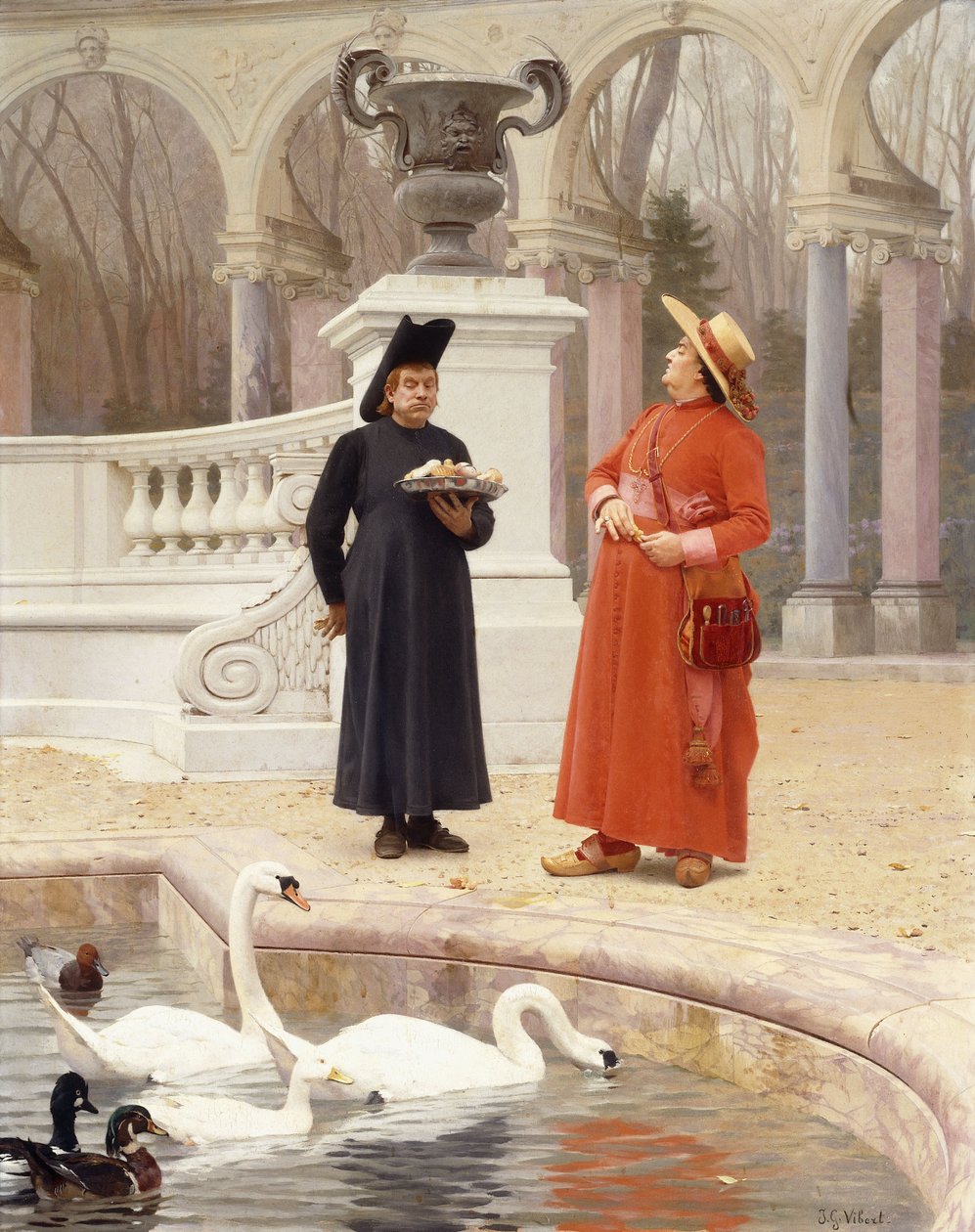 bir tabak kek, by Jean or Jehan Georges Vibert