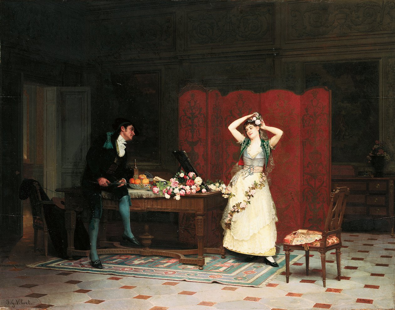 Hazırlıklar by Jean or Jehan Georges Vibert