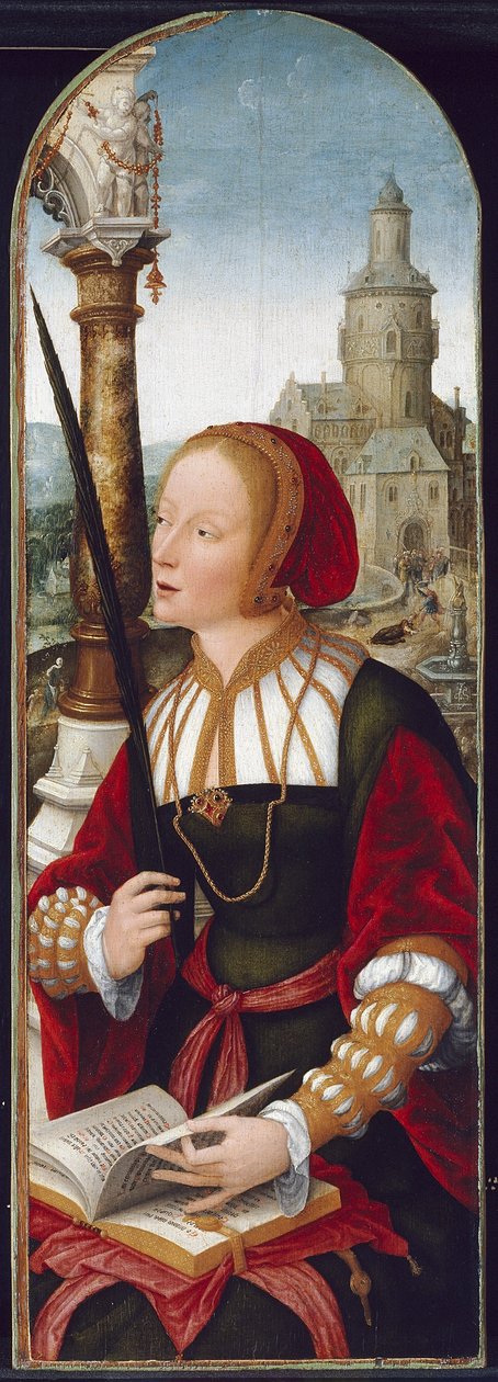 Aziz Barbara, c.1520 by Jean the Elder Bellegambe
