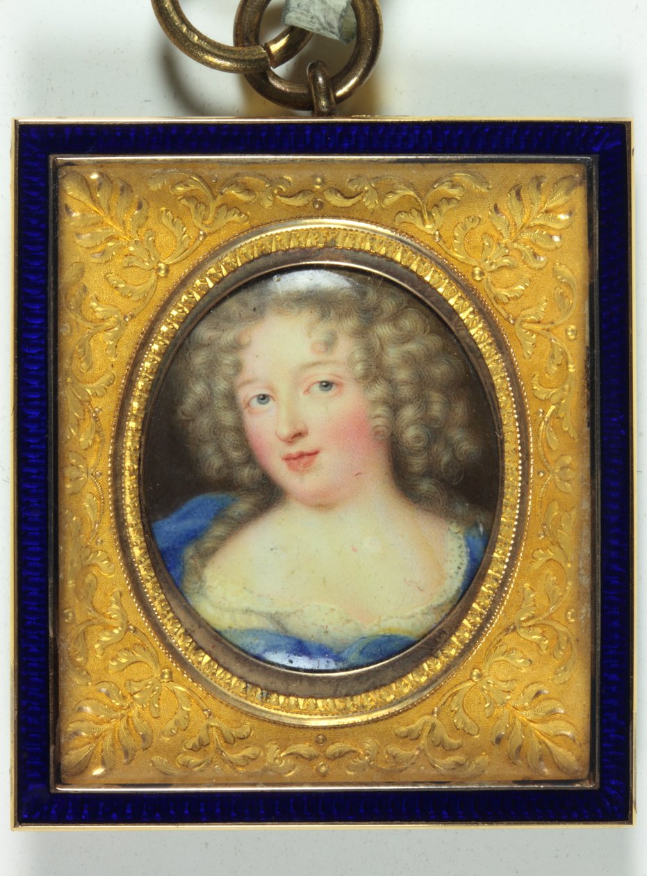 Francoise-Marguerite De Sevigne, Kontes De Grignan (emaye) adında bir bayan by Jean the Elder Petitot