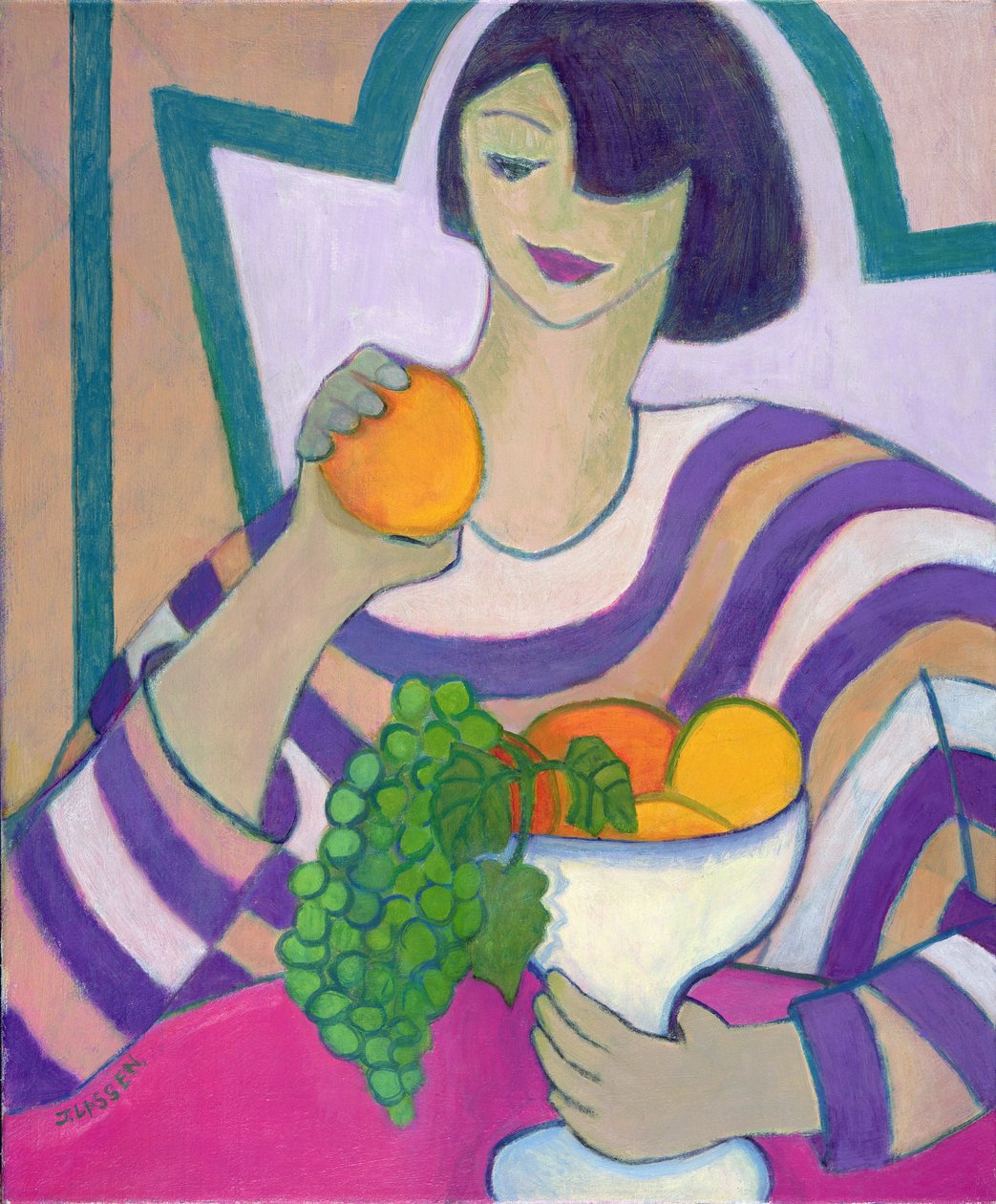 Yasak Meyve, 2003-04 (tuval üzerine akrilik) by Jeanette Lassen