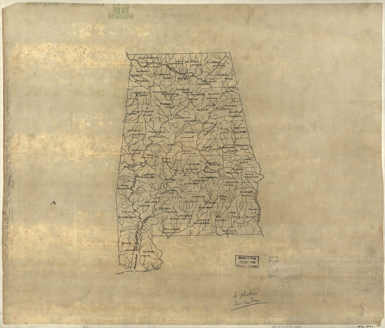 Alabama temel haritası. LOC 2005625108 by Jedediah Hotchkiss