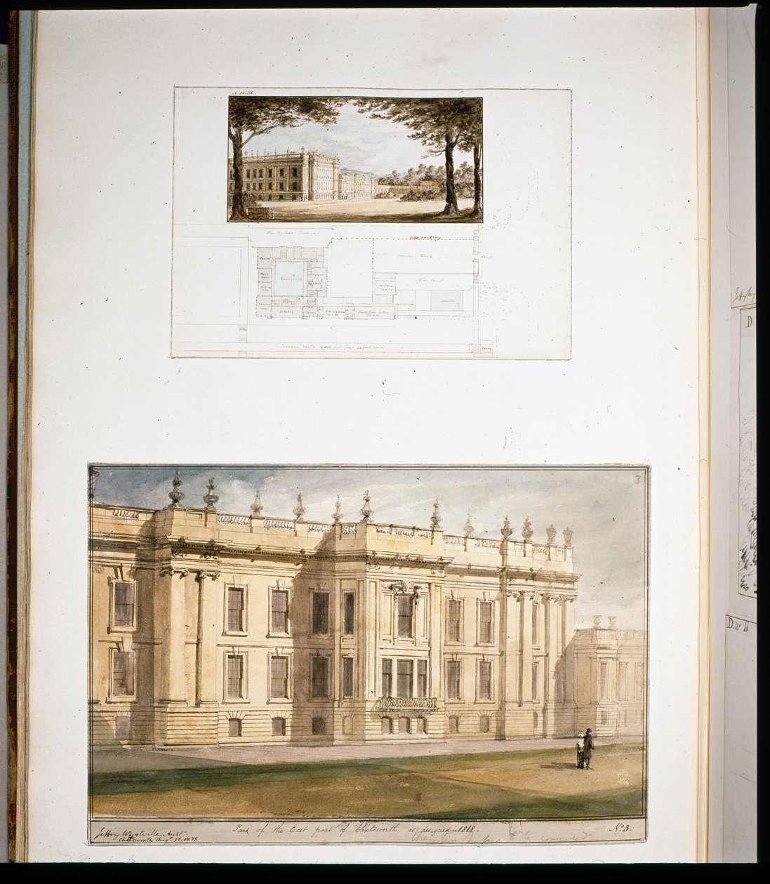 Doğu Yüksekliği için Tasarımlar, Chatsworth House by Jeffry Wyatville