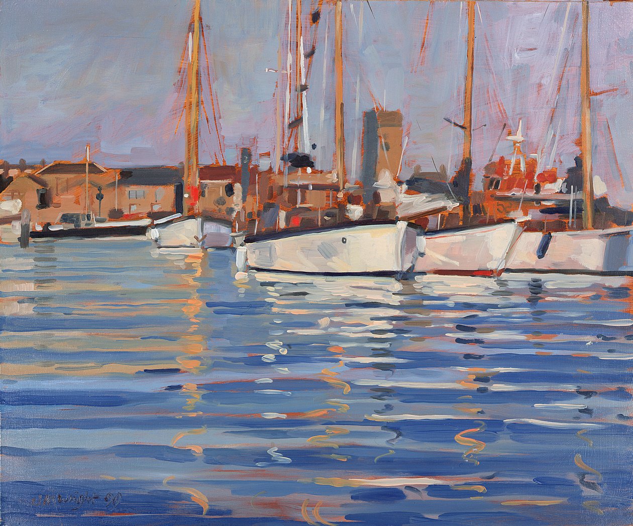 Wight Adası - Eski Gaffers, 2000 by Jennifer Wright