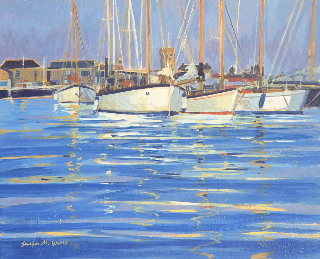 Wight Adası Eski Gaffers, 2000 by Jennifer Wright