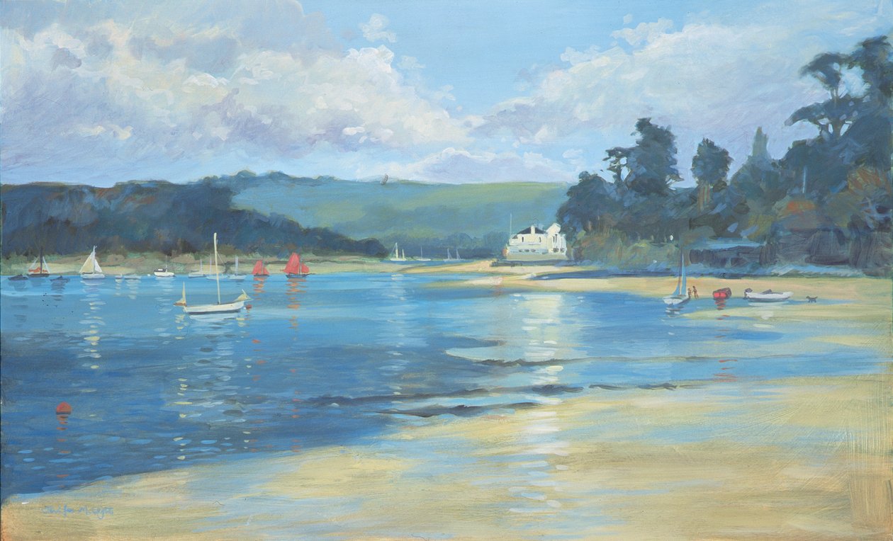 Salcombe - Geç Öğleden Sonra Işığı, 2008 by Jennifer Wright