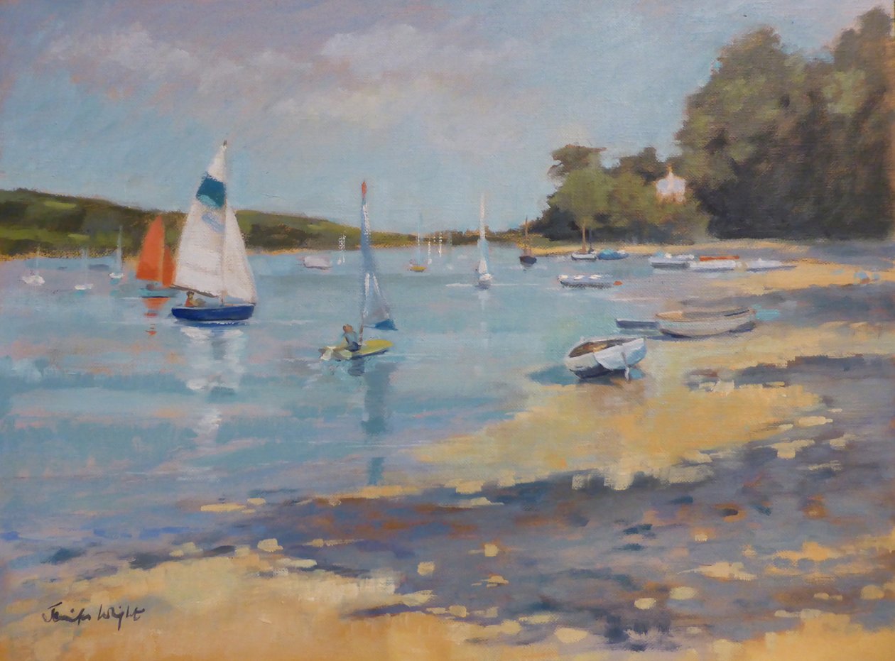 Salcombe, Kırmızı Yelken by Jennifer Wright