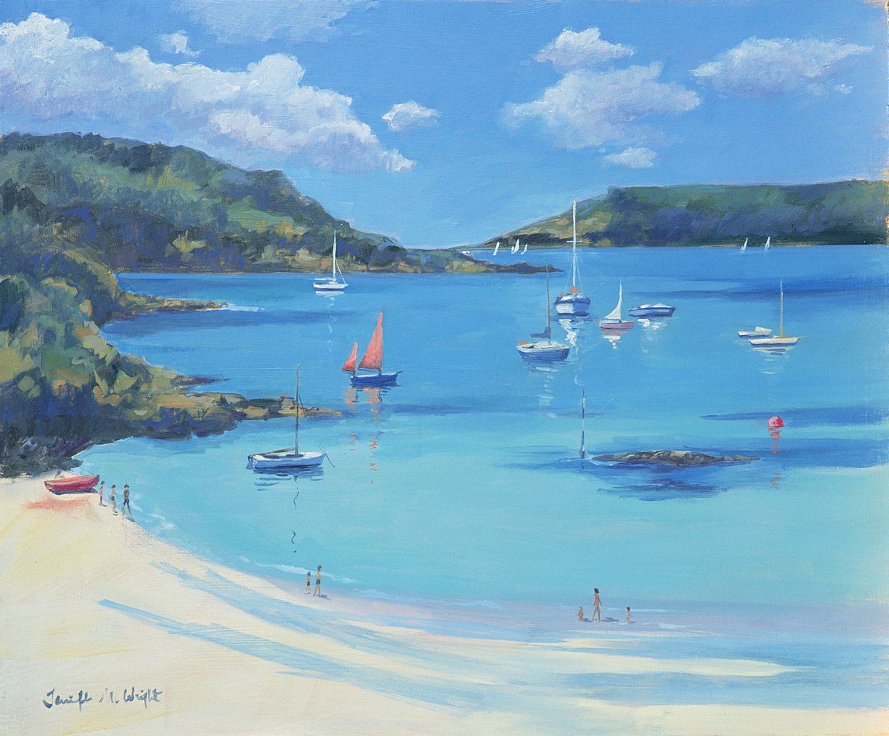 Güneşli Koyu, Salcombe, 2000 by Jennifer Wright
