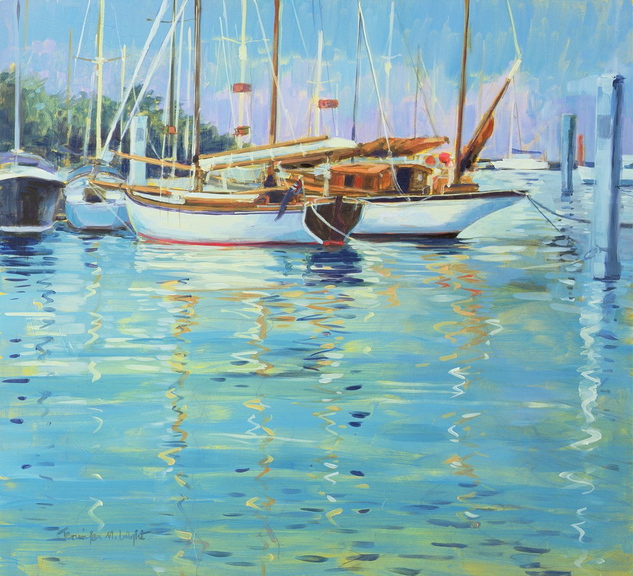 Yarmouth, Eski Gaffers, 2000 by Jennifer Wright