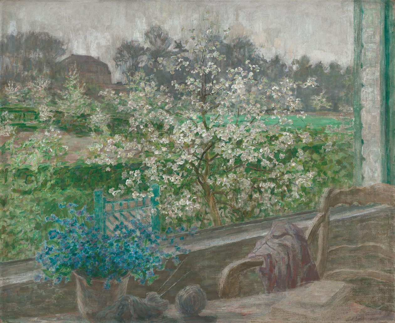 Pencerem, c.1910 (tuval üzerine yağlıboya) by Jenny Montigny