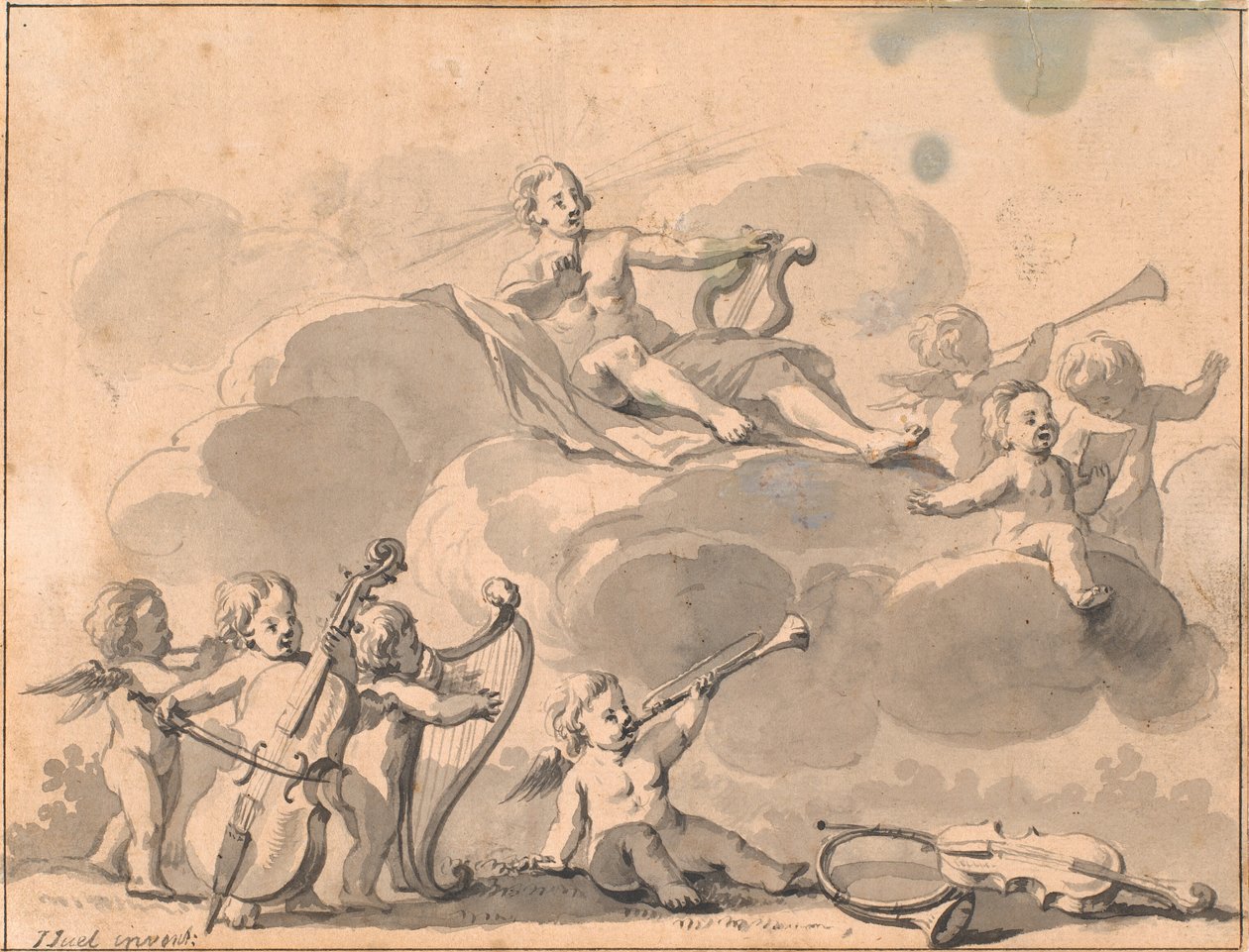 Apollo ve müzik dehaları by Jens Juel