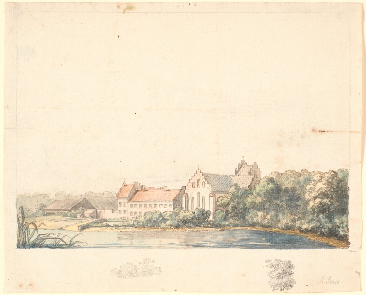 Susåen tarafından Herlufsholm kilisesi by Jens Juel