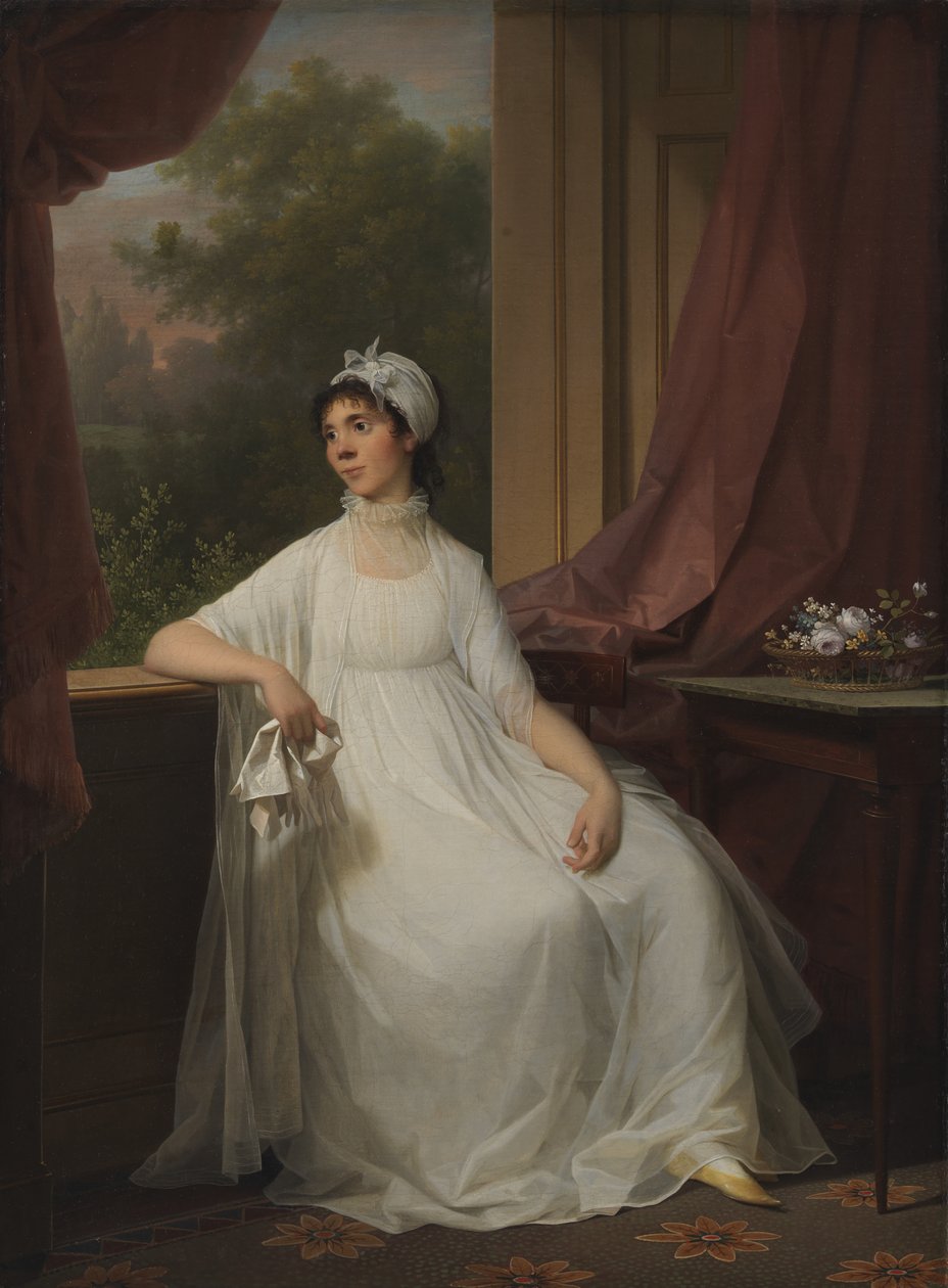 Gertrud Hage'in portresi, kızlık soyadı Heitmann by Jens Juel
