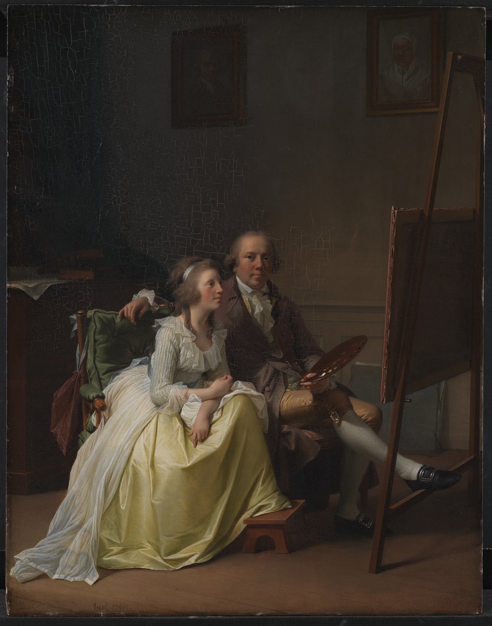 Sanatçı ve Karısı Rosine, kızlık soyadı Dørschel by Jens Juel