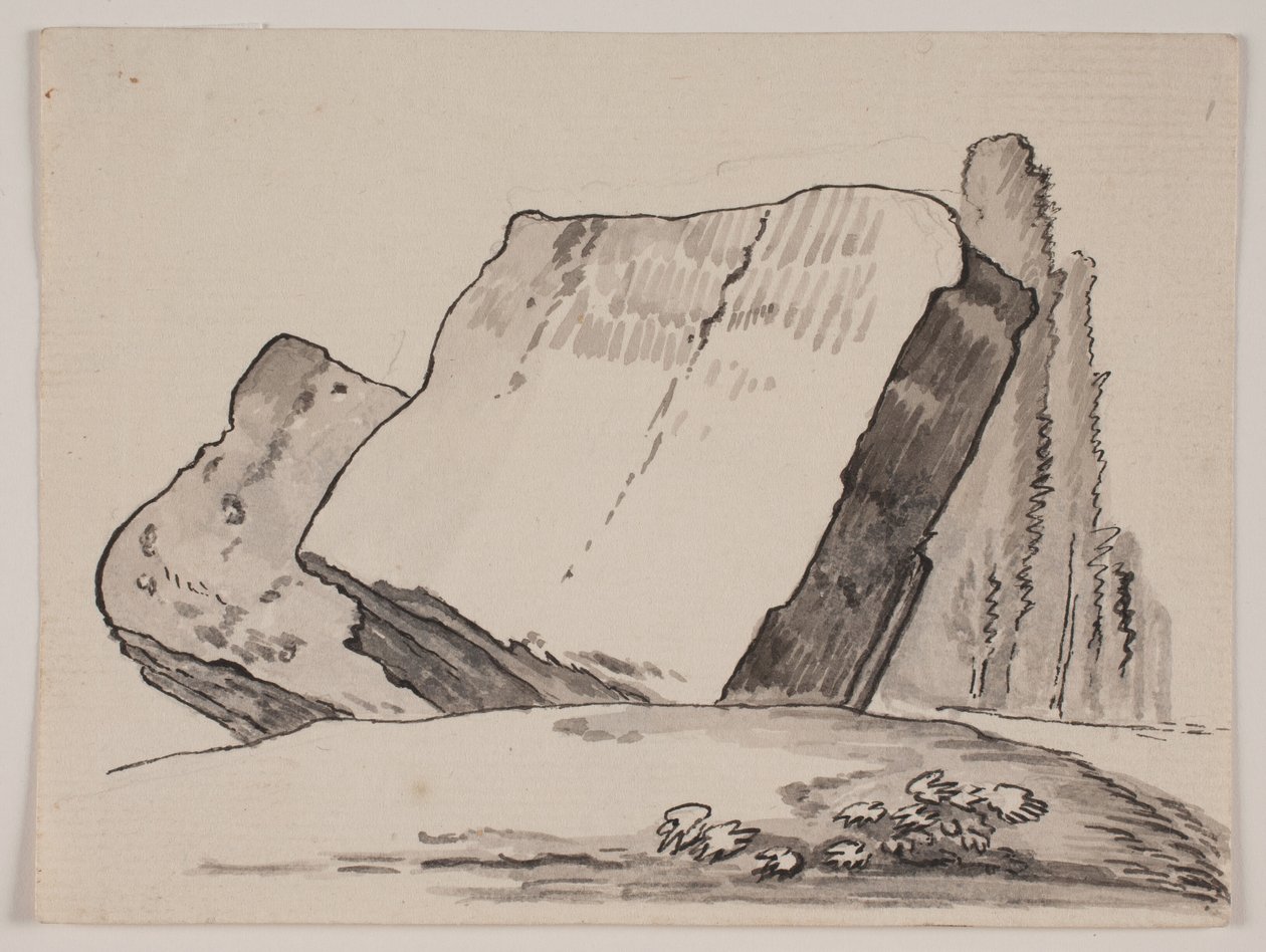 Harabe parçaları ve selvi by Jens Petersen Lund