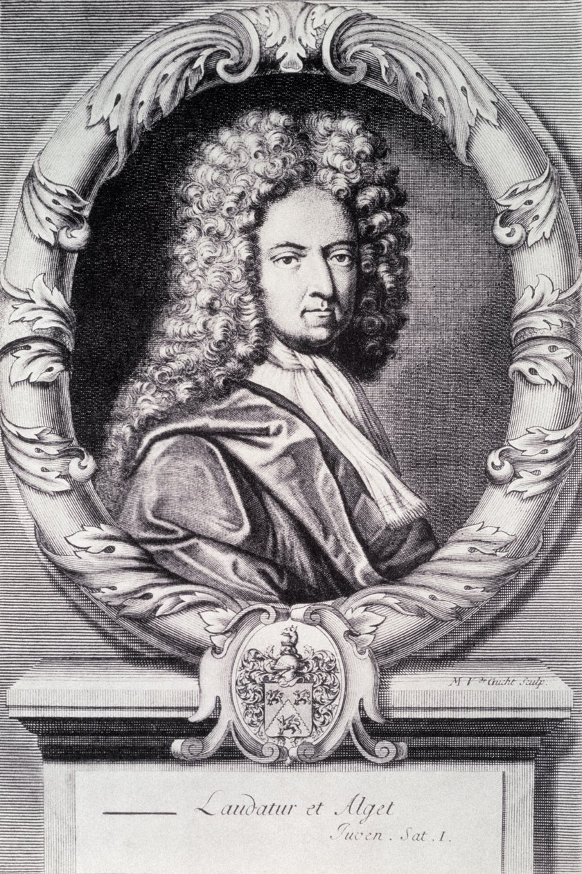 Daniel Defoe, Michael Van der Gucht (1660-1725) tarafından oyulmuş by Jeremiah Taverner