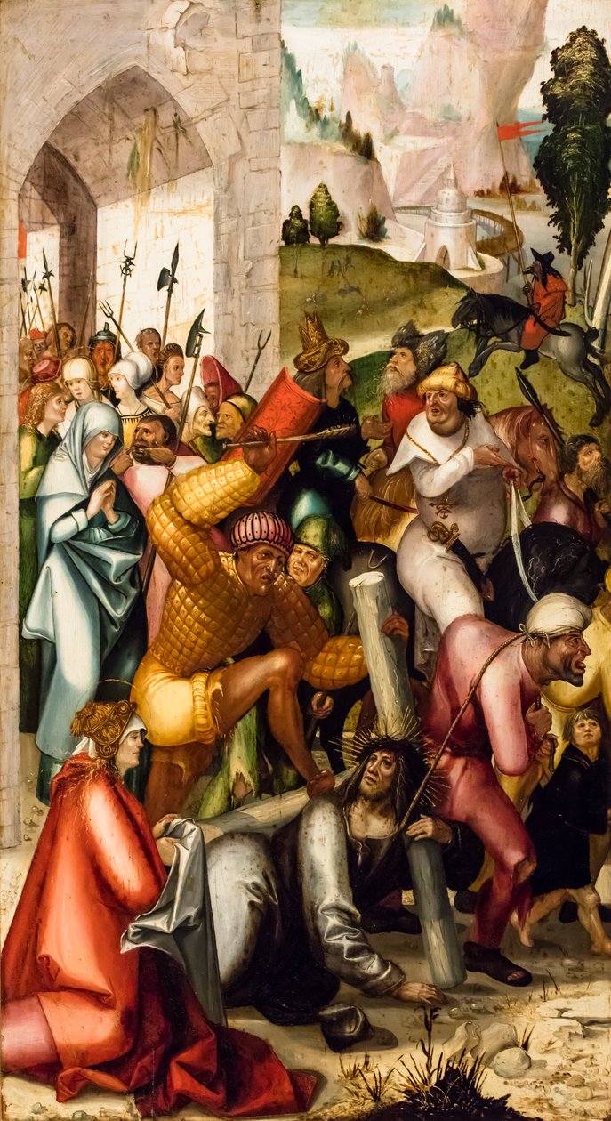 Haçın Taşınması, 1515 civarı (Kozalaklı ağaç üzerine tempera ve yağlıboya) by Jerg Ratgeb