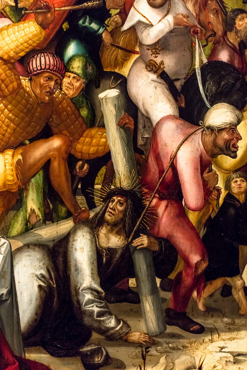 Haçın Taşınması, 1515 civarı (Kozalaklı ağaç üzerine tempera ve yağlıboya) by Jerg Ratgeb