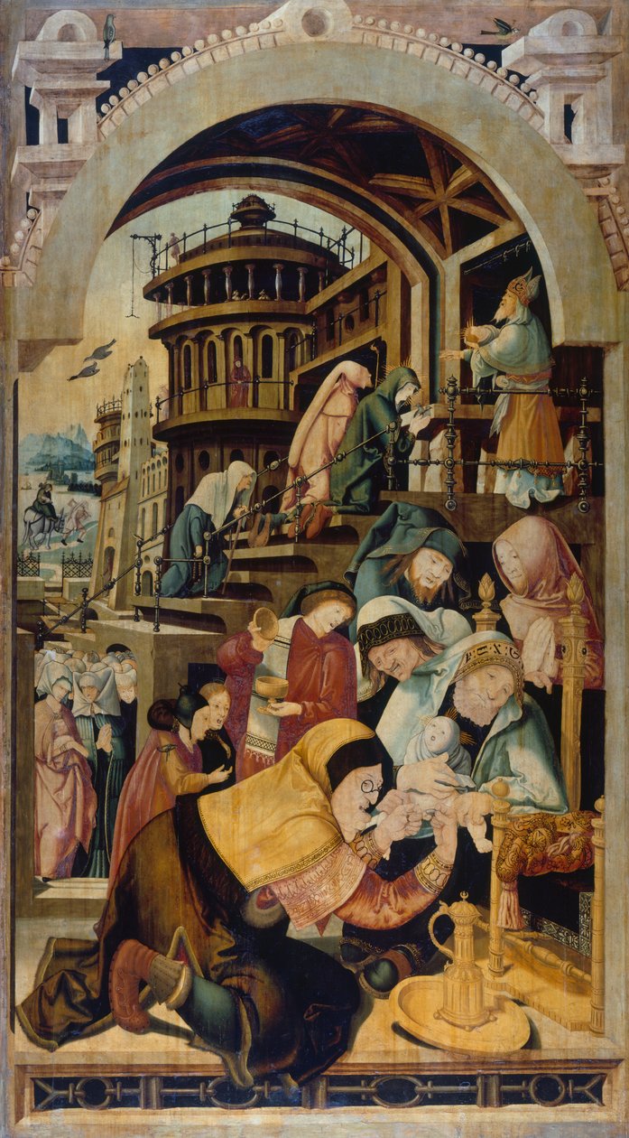 İsa'nın Sünneti, Jorg Ratgeb'in (yaklaşık 1480-1526) resmi, panel üzerine yağlı boya by Jerg Ratgeb