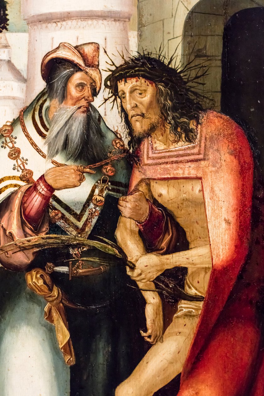 Ecce Homo, 1515 civarı (Kozalaklı ağaç üzerine tempera ve yağlıboya) by Jerg Ratgeb