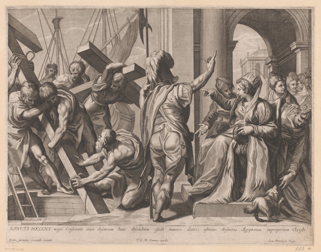 H. Helena ve Calvary Üç Haç Kazısı by Jerôme David