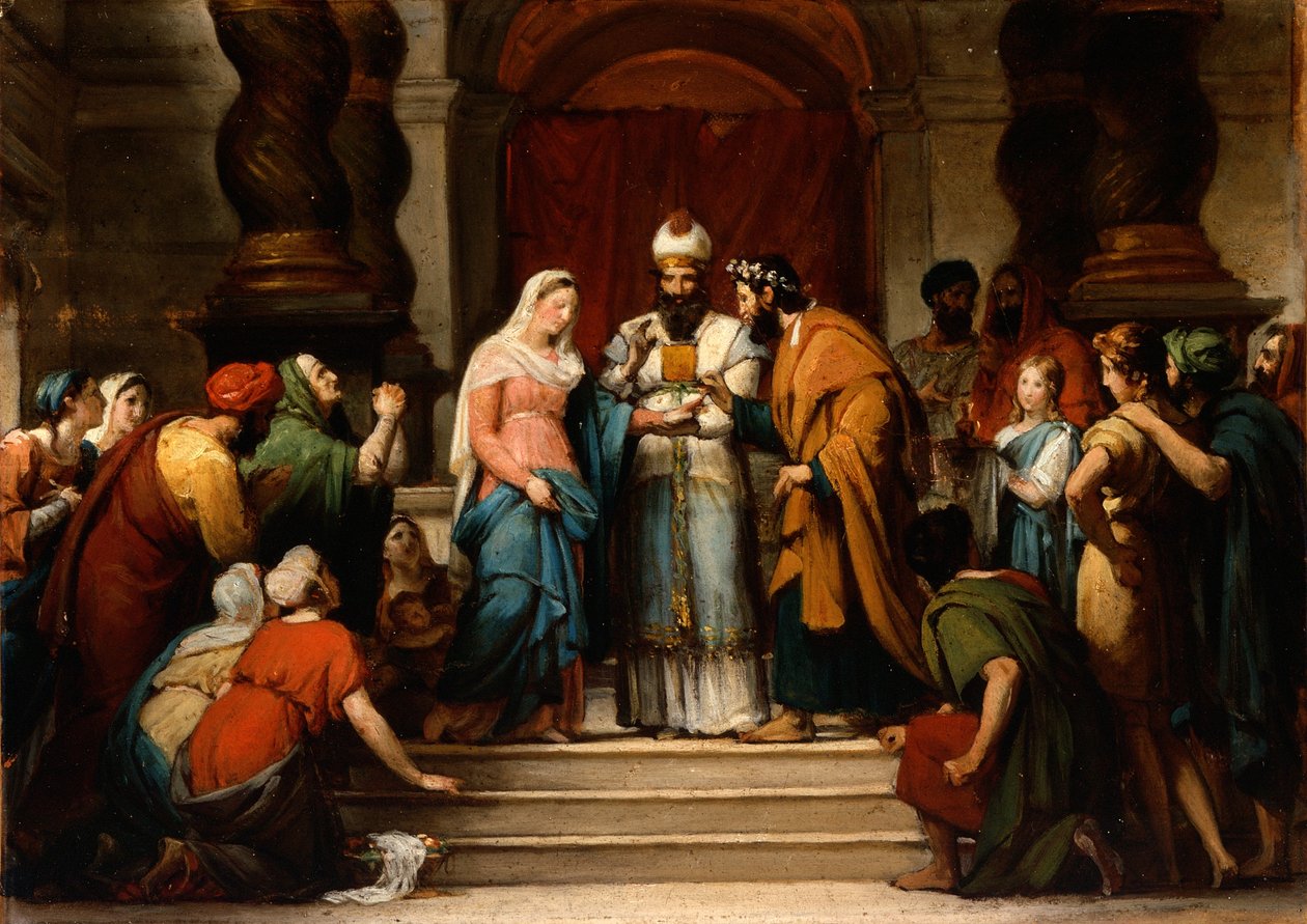 The Marriage of the Virgin, 1833  by Jérôme Martin Langlois
