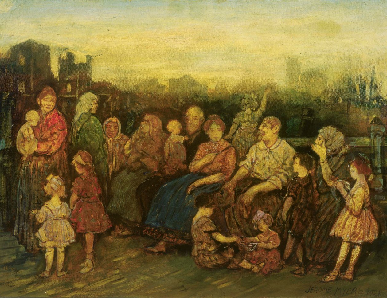 İskelede Akşam by Jerome Myers
