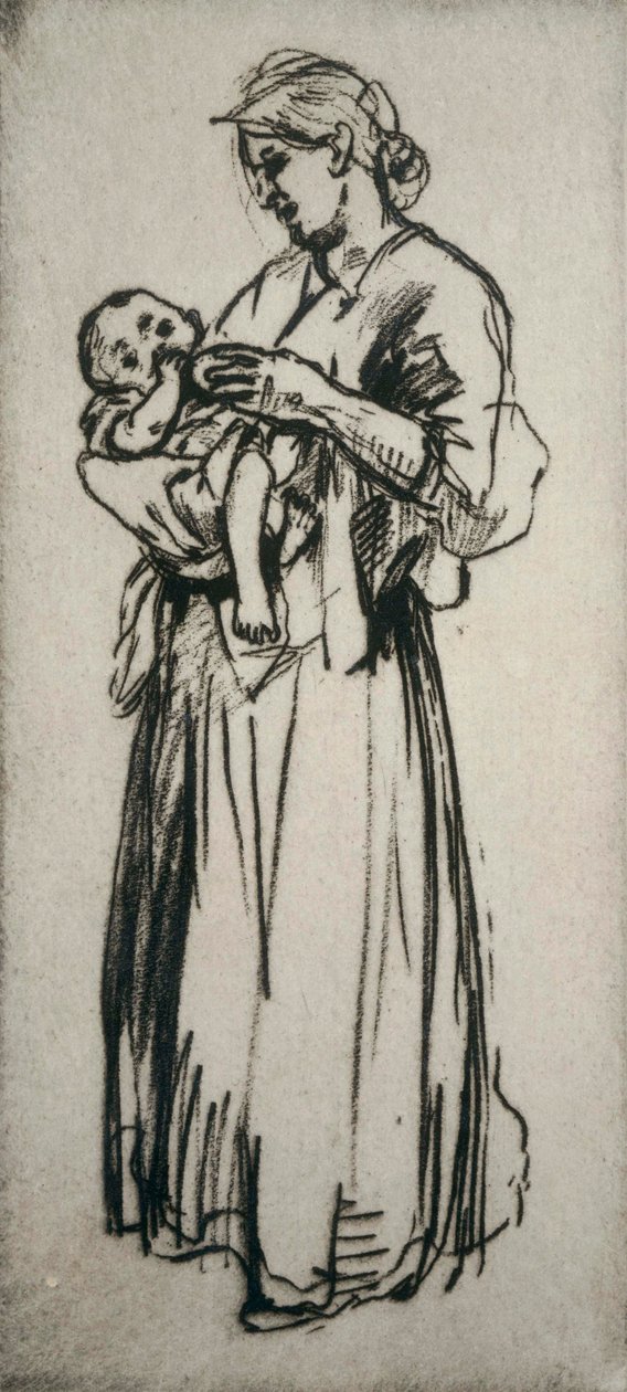 Anne ve Çocuk by Jerome Myers