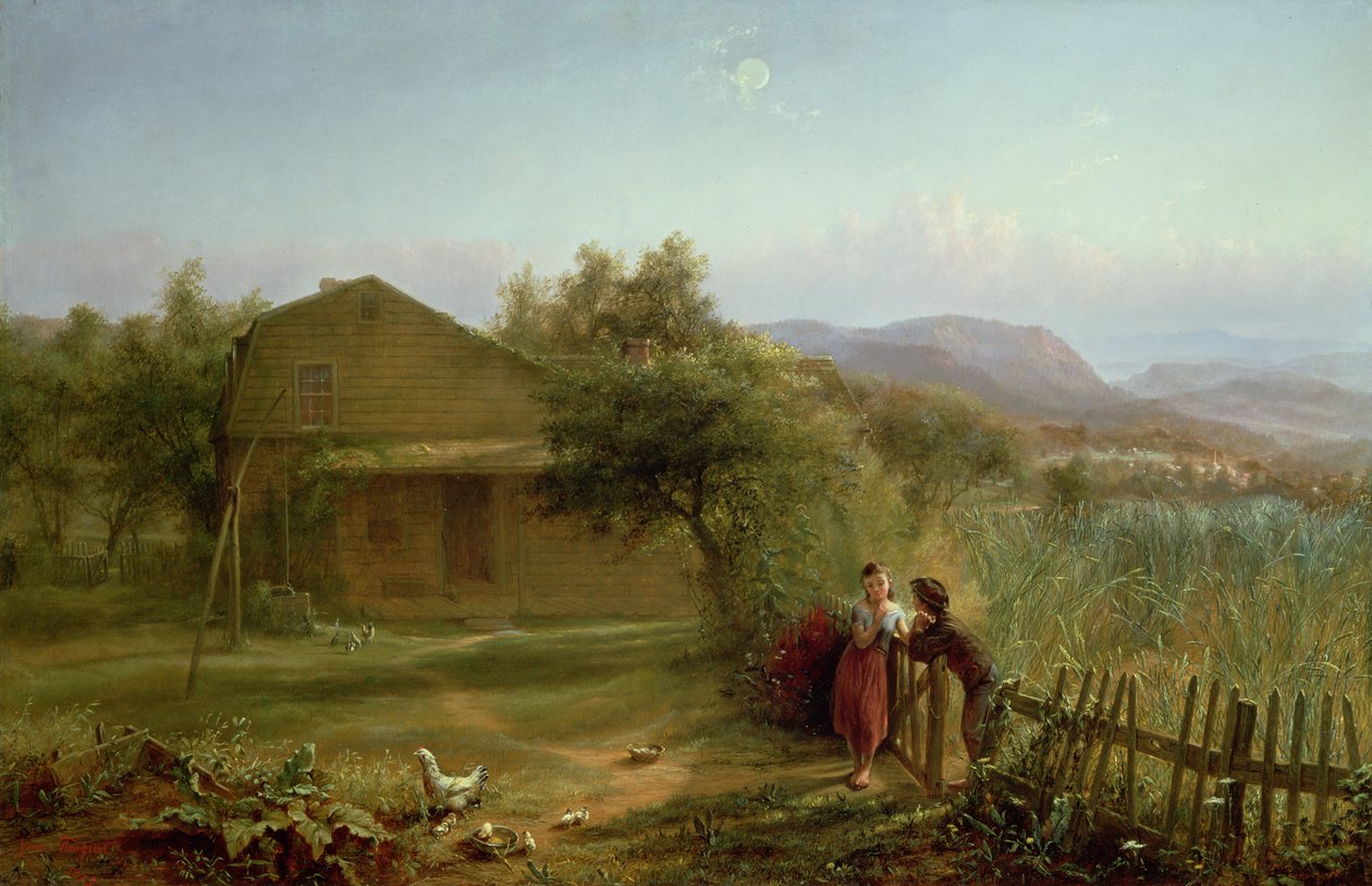 Flört, 1875 by Jerome Thompson
