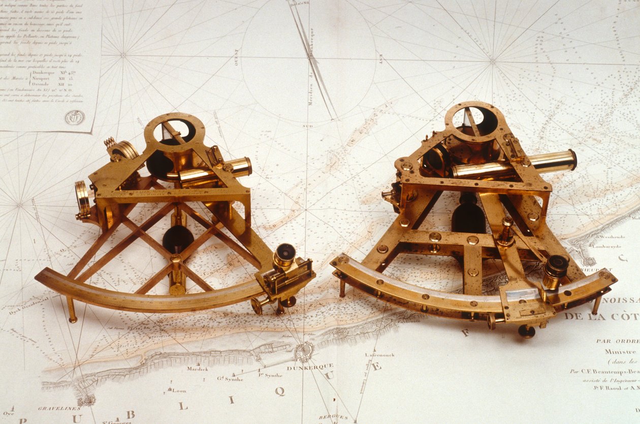 Köprü tipi sekstantlar, c.1780 (pirinç) by Jesse Ramsden