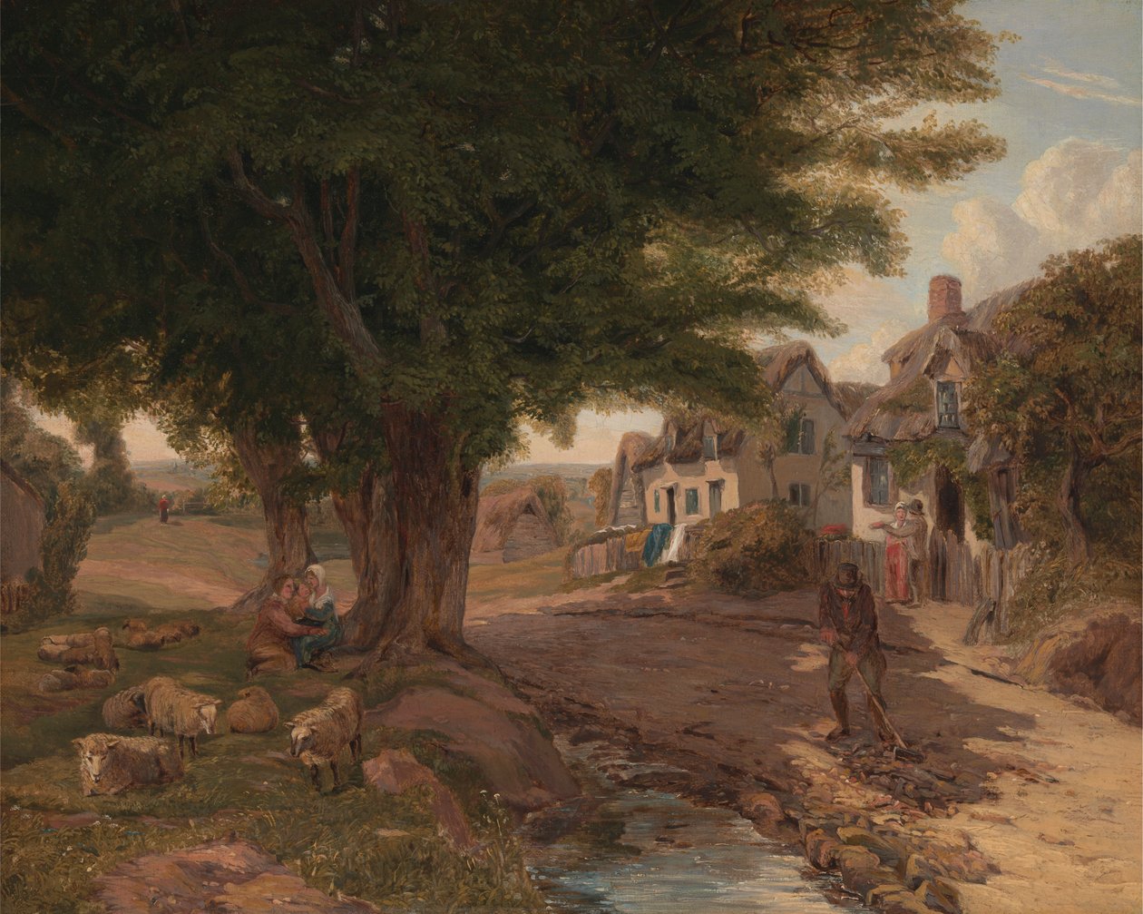 Köy Manzarası (muhtemelen Colickey Green, Essex) by Jessica Landseer