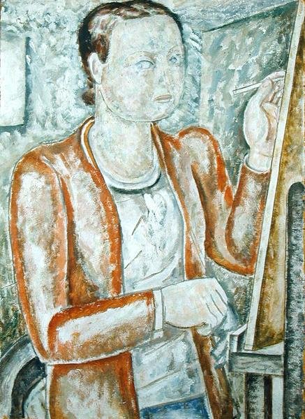 Otoportre, c.1928 (gesso tahtasında yağlı boya) by Jessica Stewart Dismorr