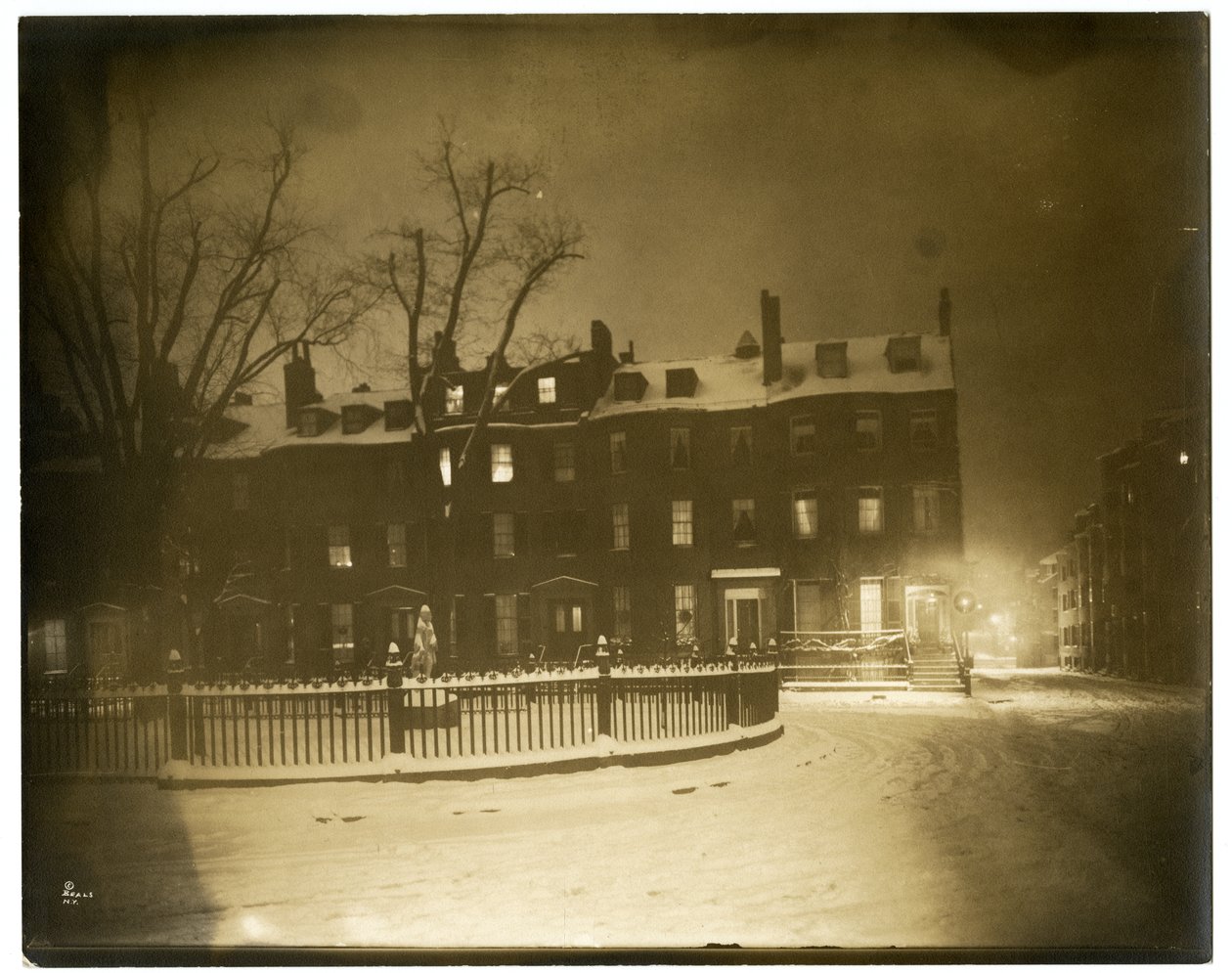 Boston sokak sahnesi, Boston, ABD, c.1902-10 (jelatin gümüşü fotoğraf) by Jessie Tarbox Beals