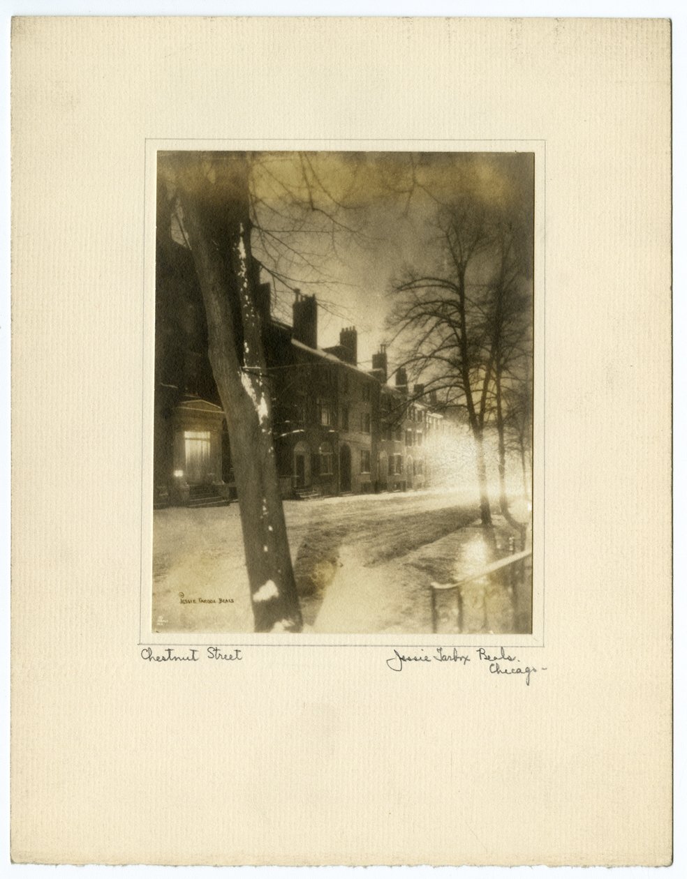 Chestnut Street, Boston, ABD, c.1902-10 (jelatin gümüşü fotoğraf) by Jessie Tarbox Beals