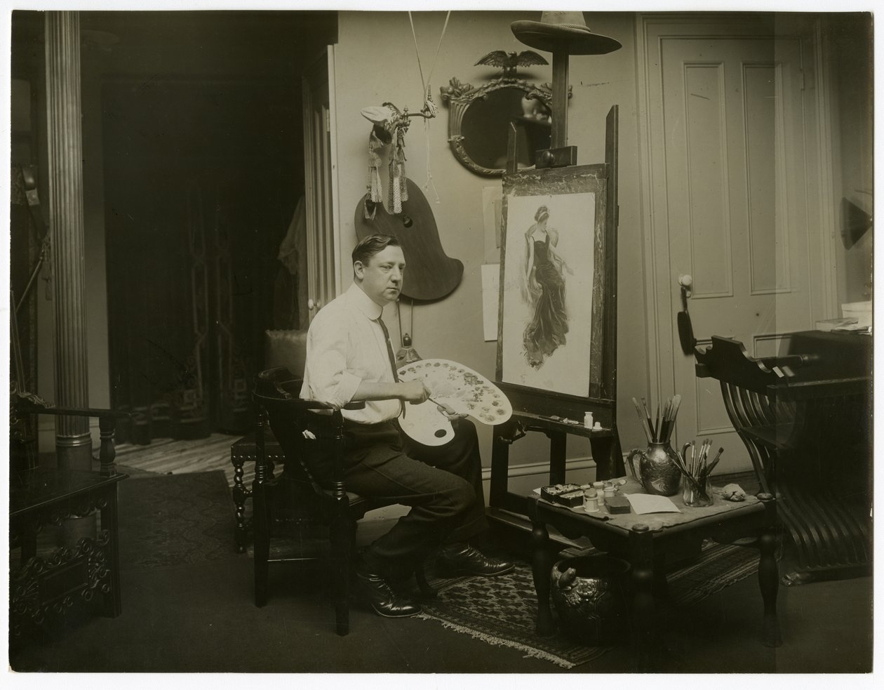 Harrison Fisher, c.1905-11 (jelatin gümüşü fotoğraf) by Jessie Tarbox Beals