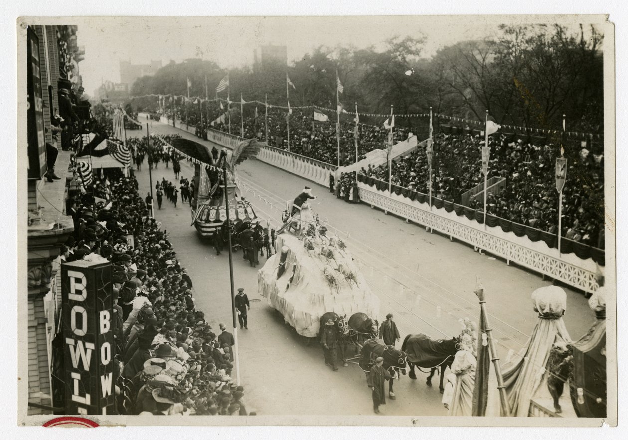 Tarihi Geçit Töreni: genel görünüm Central Park St Nicholas Float by Jessie Tarbox Beals