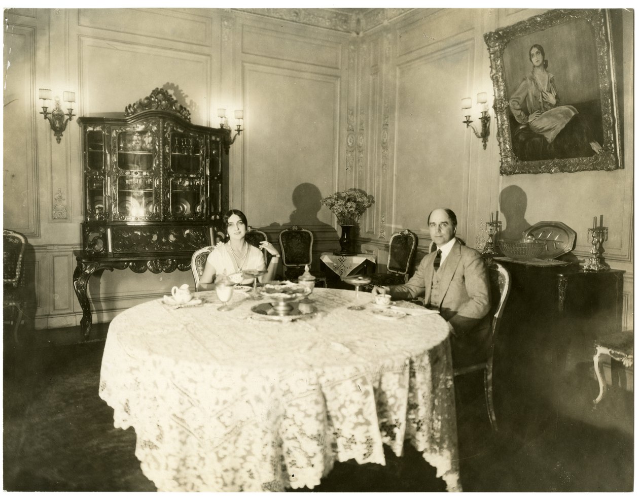 Michael Fokine & Fokina karısı, c.1926-36 (jelatin gümüşü fotoğraf) by Jessie Tarbox Beals