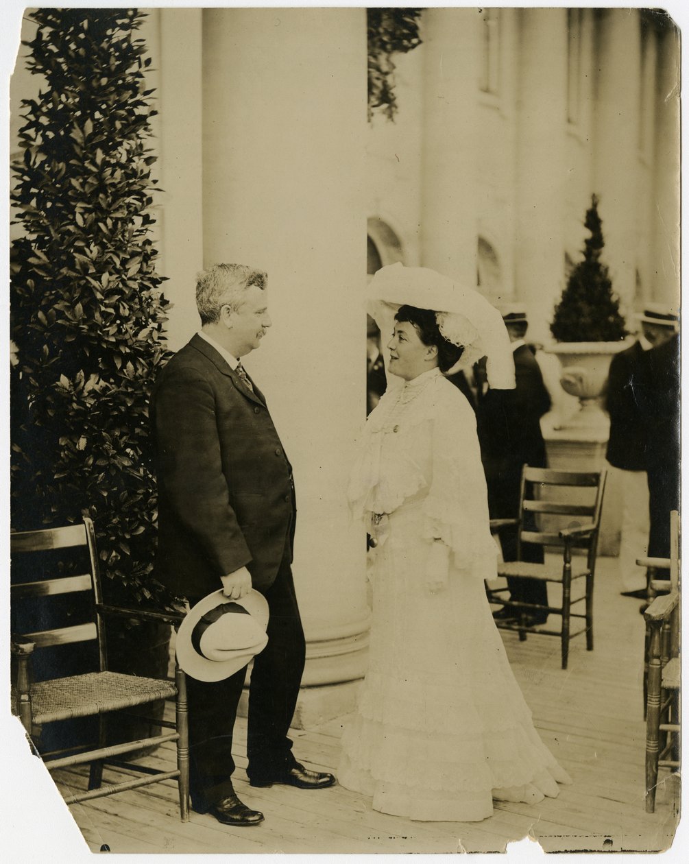 Bayan Norman Mack, Gov Odell, St Louis Exposition 1903 by Jessie Tarbox Beals