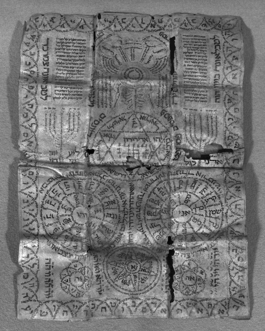 Kabalistik muska (parşömen) by Jewish School