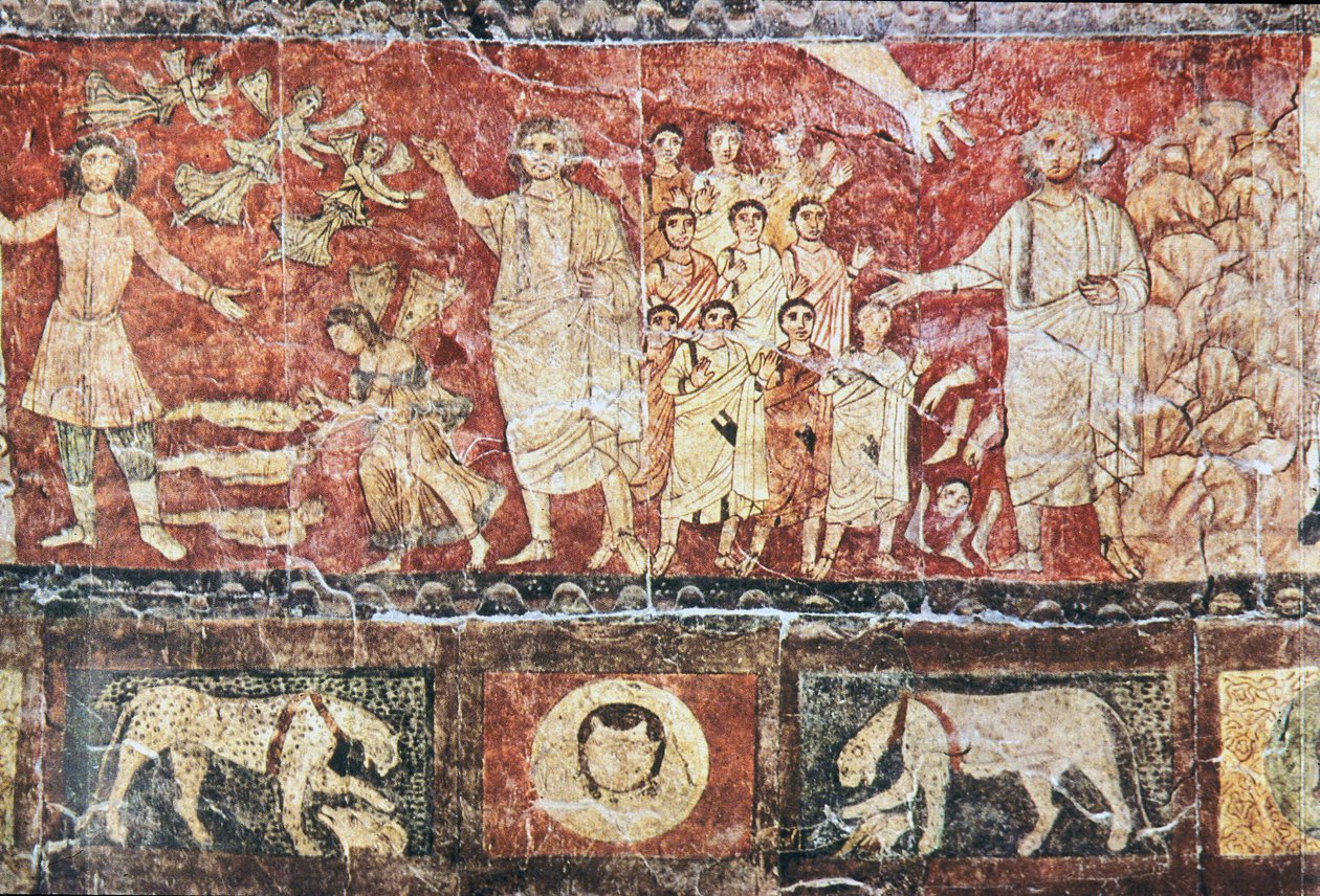 Ezekiels kehaneti (alçı üzerinde tempera) (ayrıca bkz. 397873) by Jewish School