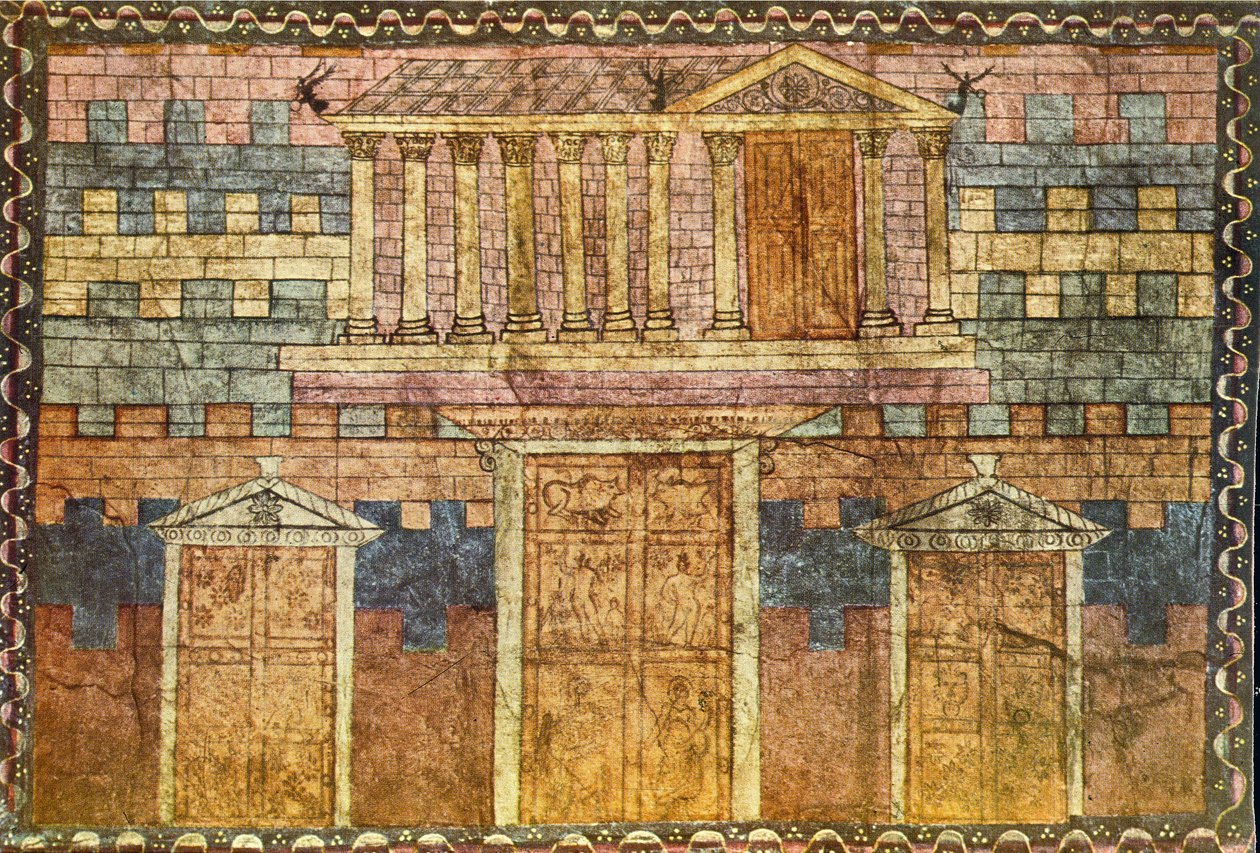 Süleyman Tapınağı (sıva üzerine tempera) by Jewish School