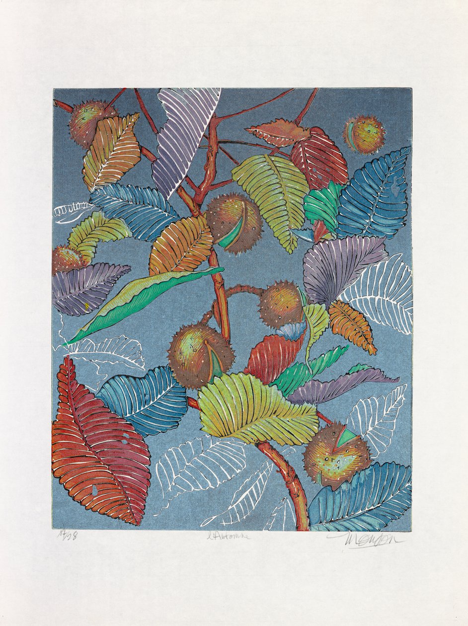 Sonbahar, 2019 (gravür) by Jim Monson