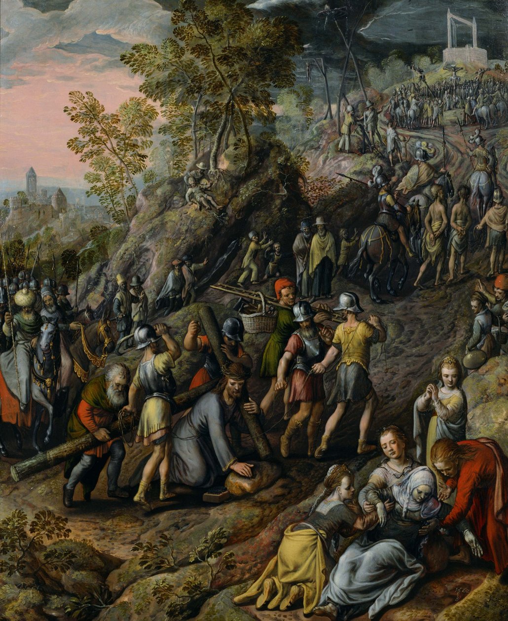 Haç taşıyan İsa by Joachim Beuckelaer