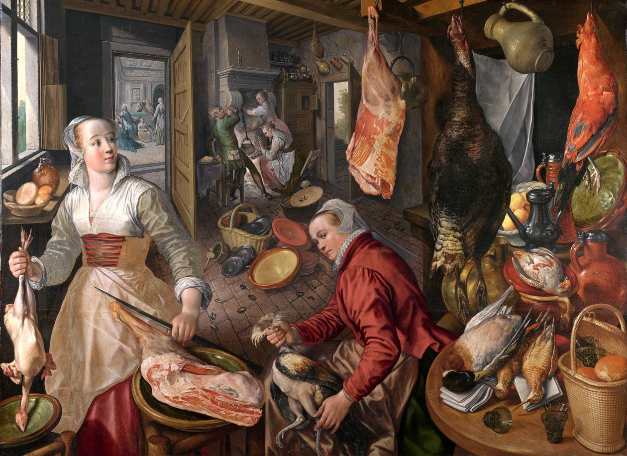 Dört Element, Joachim Beuckelaer - Ateş by Joachim Beuckelaer