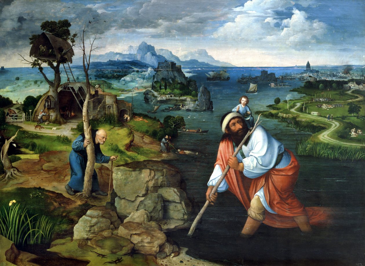St. Christopher  by Joachim Patinir
