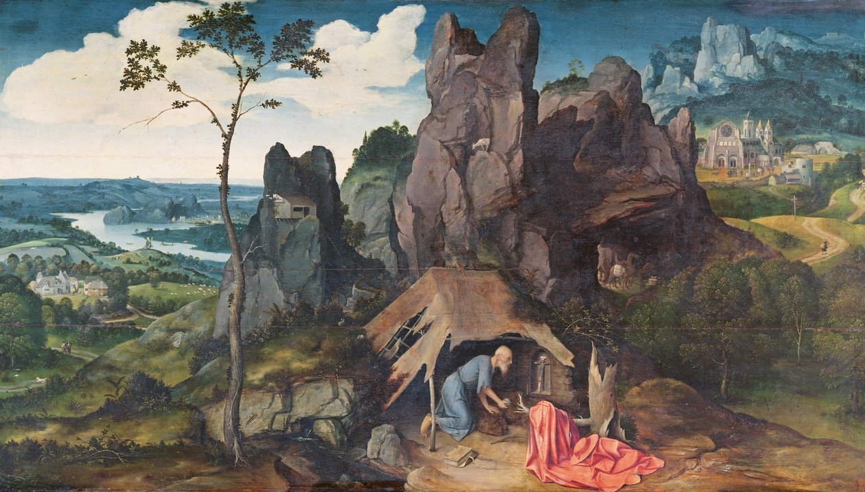 Çölde Aziz Jerome (ayrıca bkz. 94947) by Joachim Patinir