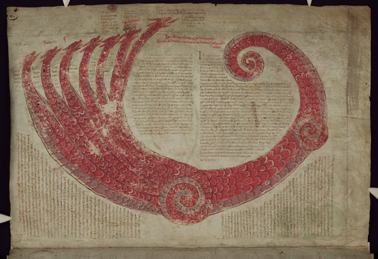 MS 255A fol.7r Fantastik Yaratık, Liber Figuarum