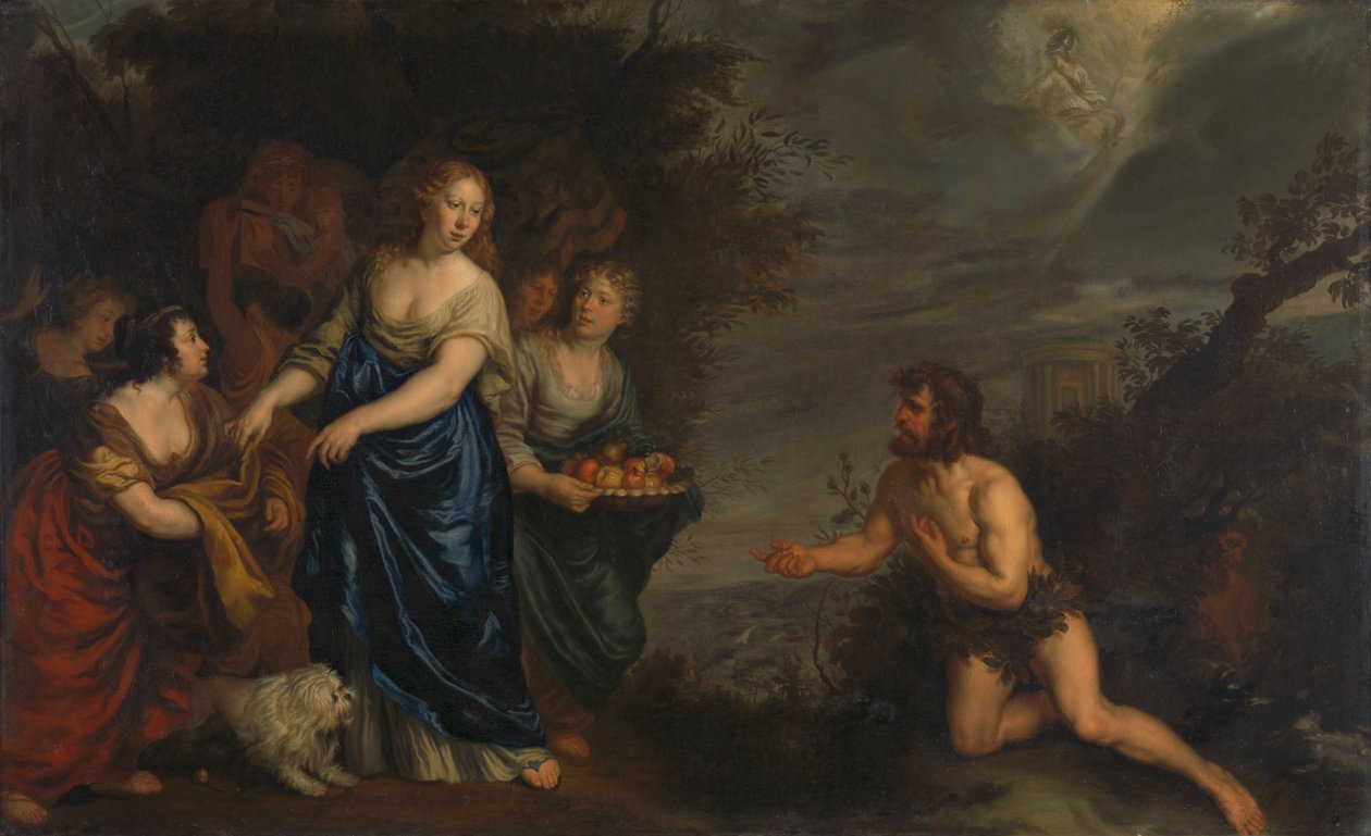 Odysseus ve Nausicaa by Joachim von Sandrart