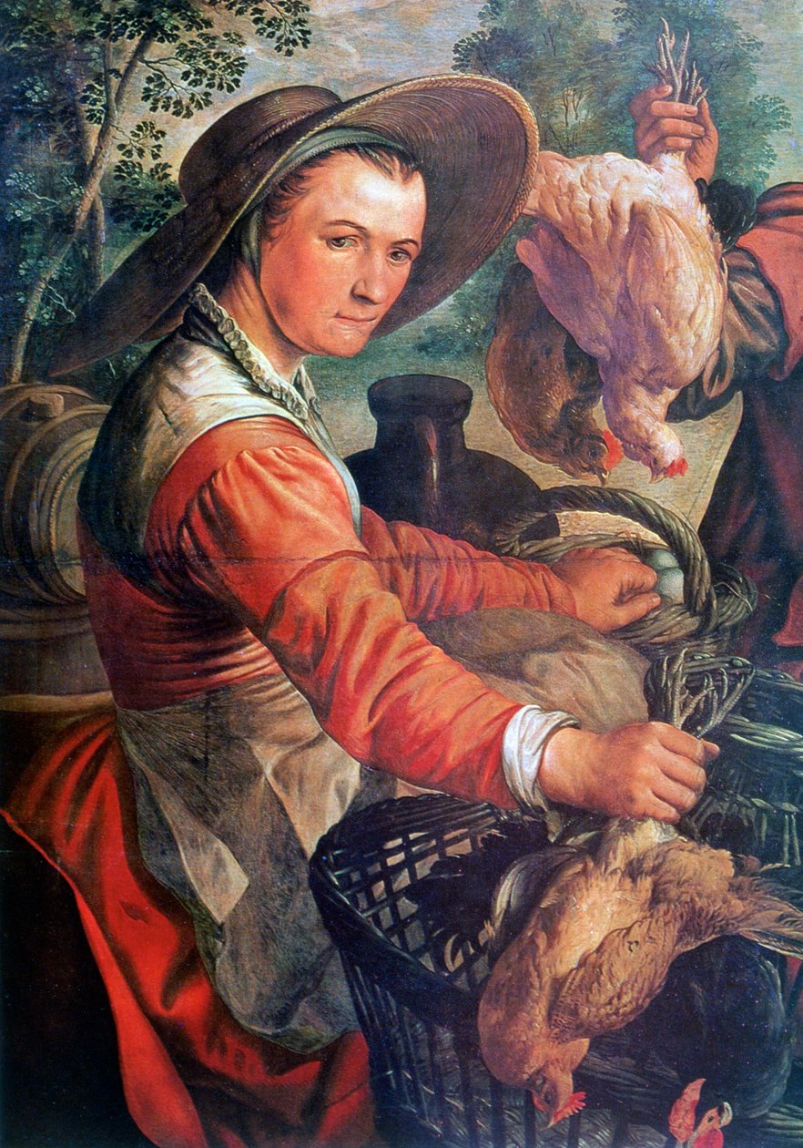 Pazarda, detay, c1550-1537 by Joachim Beuckelaer